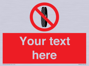 Custom Do Not Change Grinding Wheel Sign